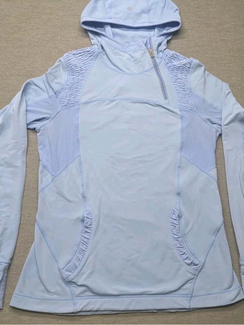 LULULEMON RUN ALPINE HOODIE PERIWINKLE SIZE 10 - Picture 2 of 11